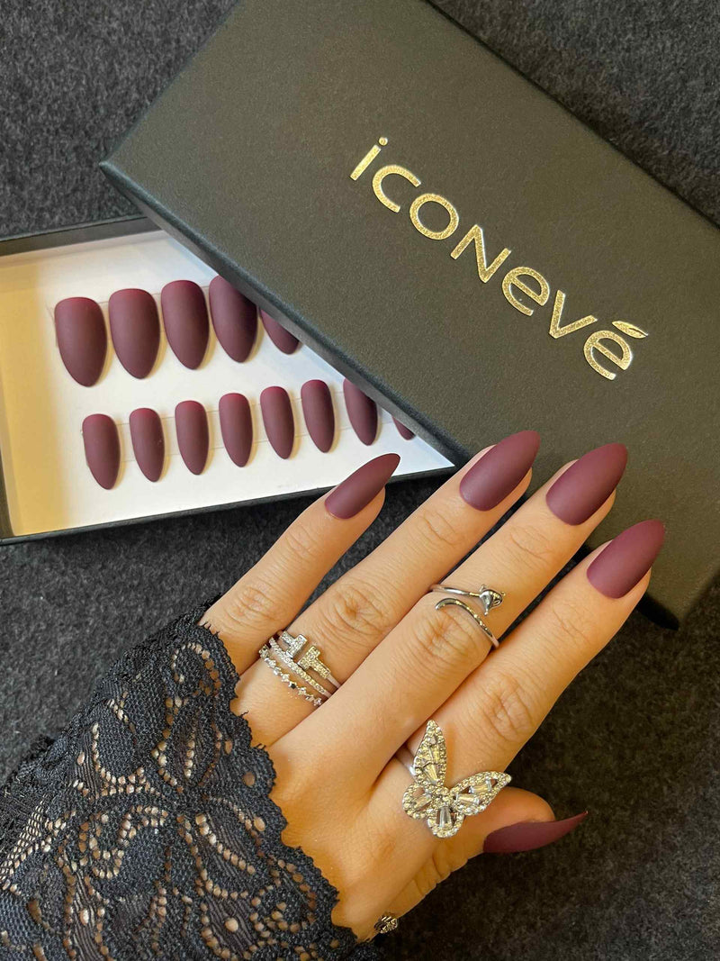 Burgundy - Matte Amande