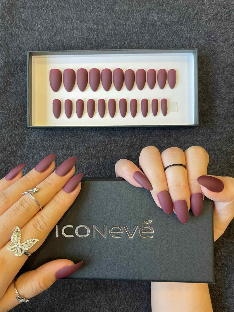 Burgundy - Matte Amande