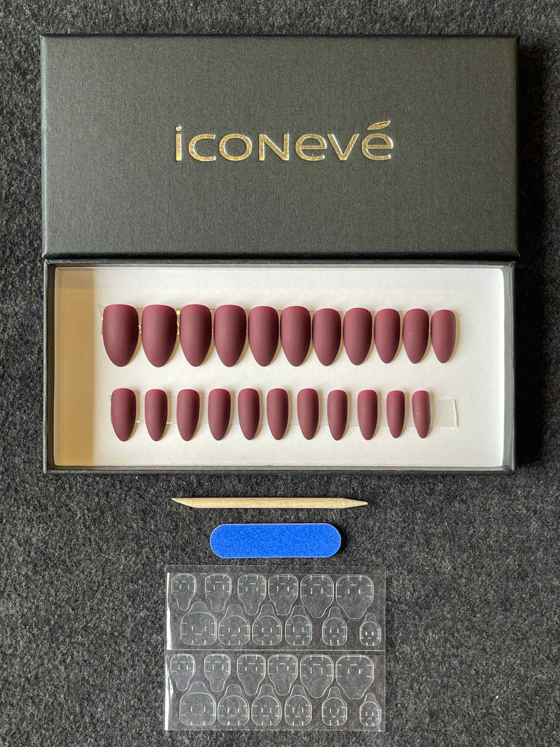 Burgundy - Matte Amande