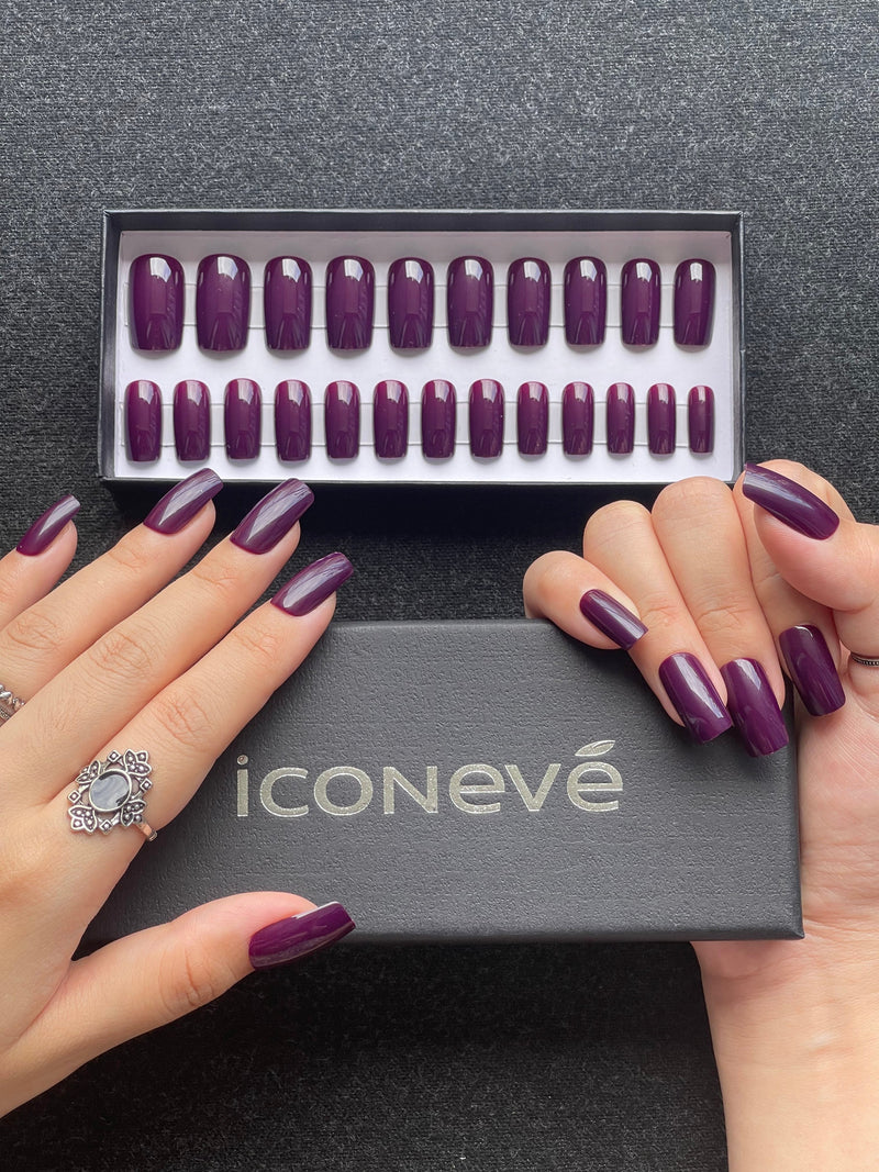 Plum Purple - Glossy Carré