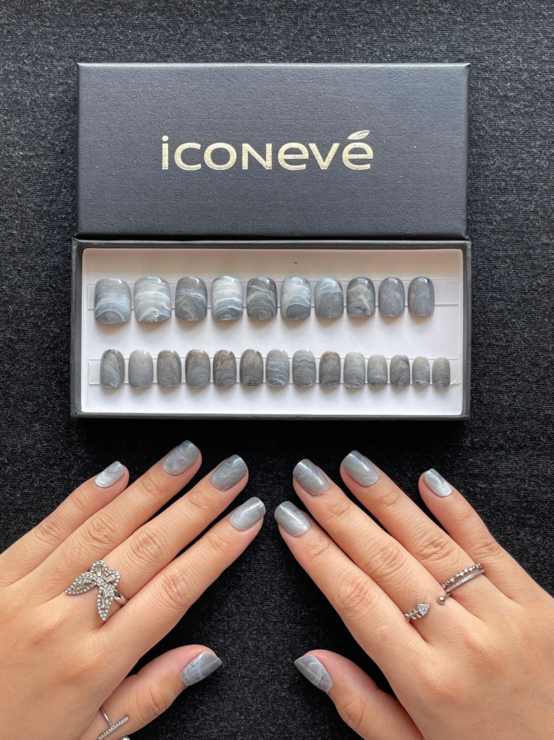 Gray Marble - Glossy Carré