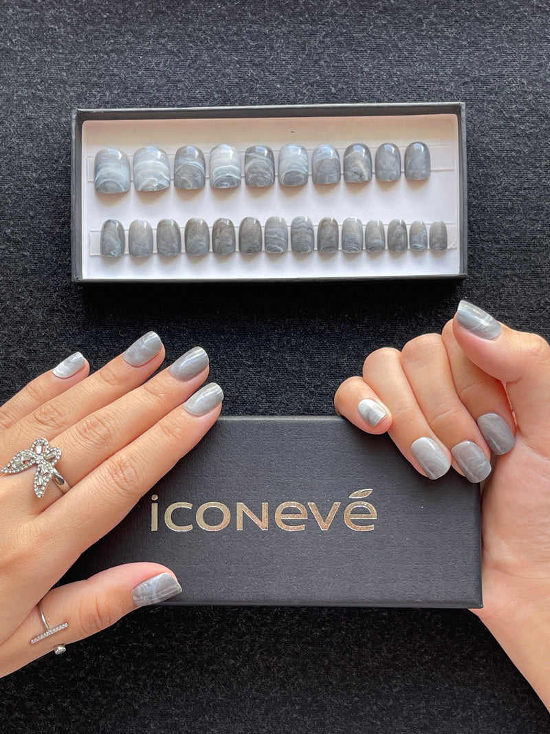 Gray Marble - Glossy Carré